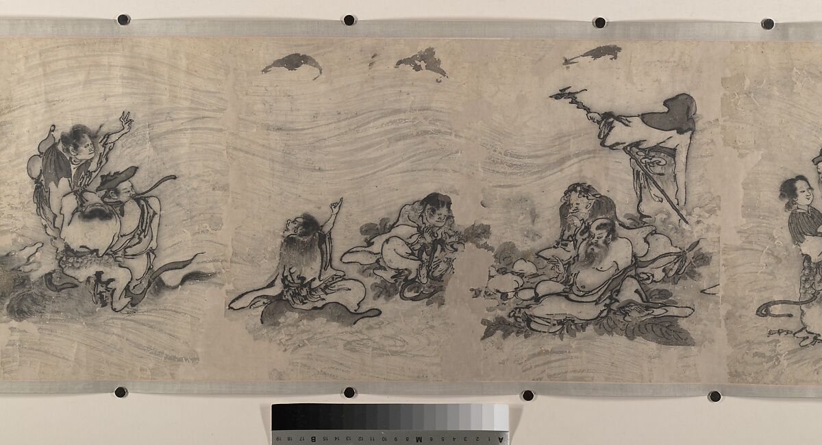 Merry Gatherings in the Magic Jar, Unidentified artist, Handscroll; ink on paper, China