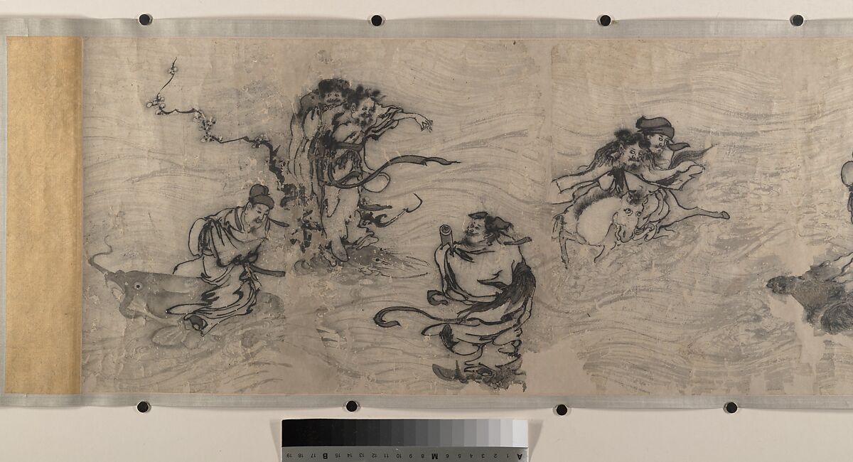 Merry Gatherings in the Magic Jar, Unidentified artist, Handscroll; ink on paper, China