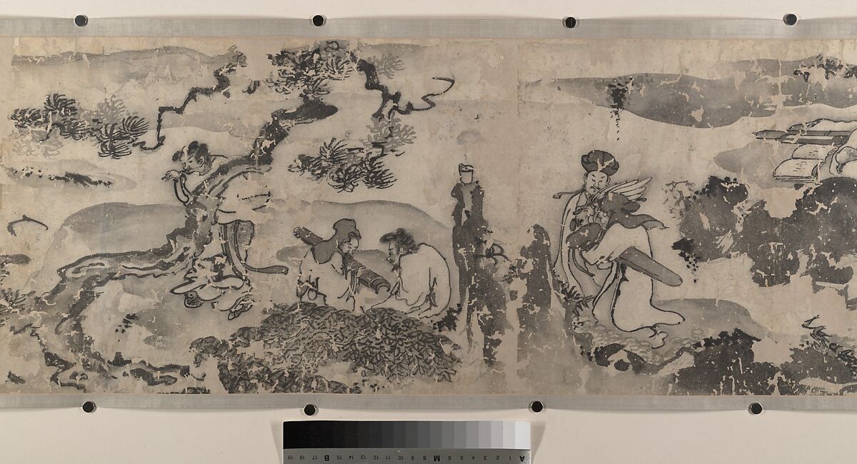 Merry Gatherings in the Magic Jar, Unidentified artist, Handscroll; ink on paper, China