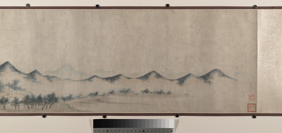 Landscape, Unidentified artist, Handscroll; ink and color on silk, China