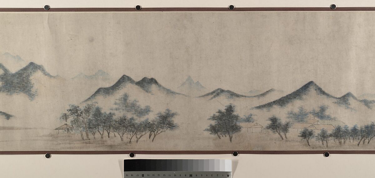 Landscape, Unidentified artist, Handscroll; ink and color on silk, China