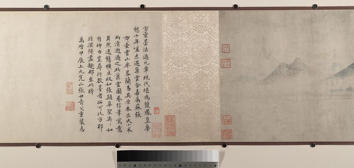 Landscape, Unidentified artist, Handscroll; ink and color on silk, China