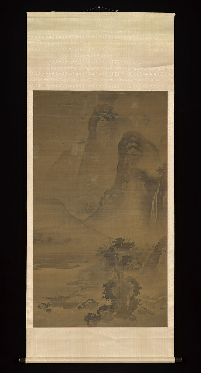 River Valley in Mist in the Zen Manner, Unidentified artist Chinese, Hanging scroll; ink on silk, China