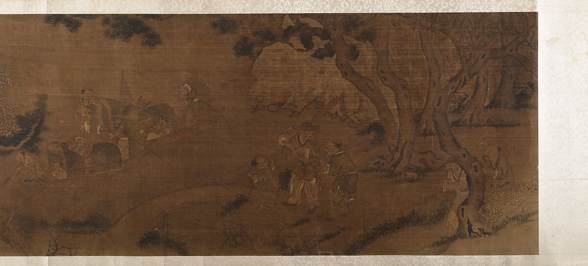 Fishing Scene, Unidentified artist, Handscroll; ink and color on silk, China
