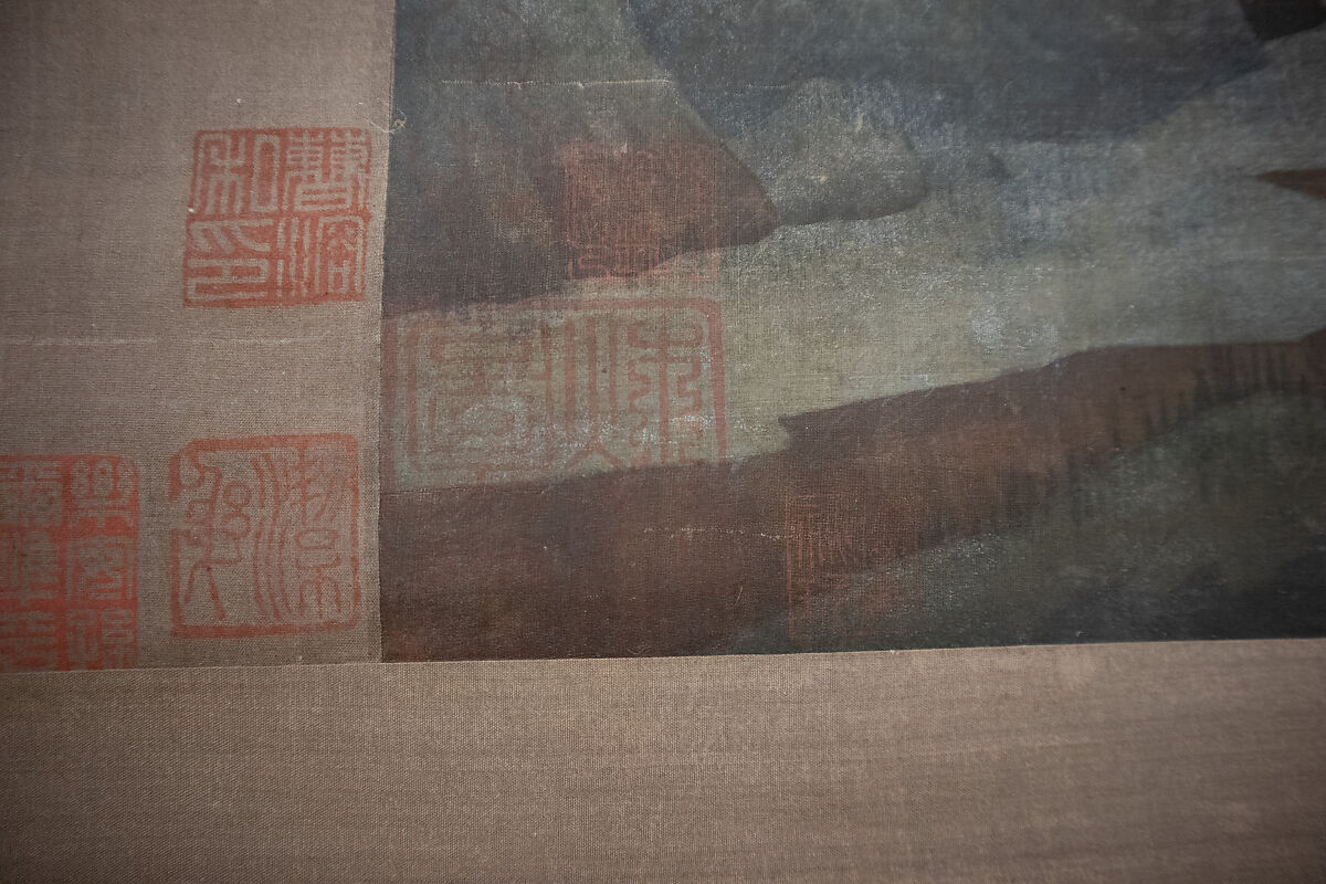 Misty Landscape, Unidentified artist, Hanging scroll; ink and color on silk, China