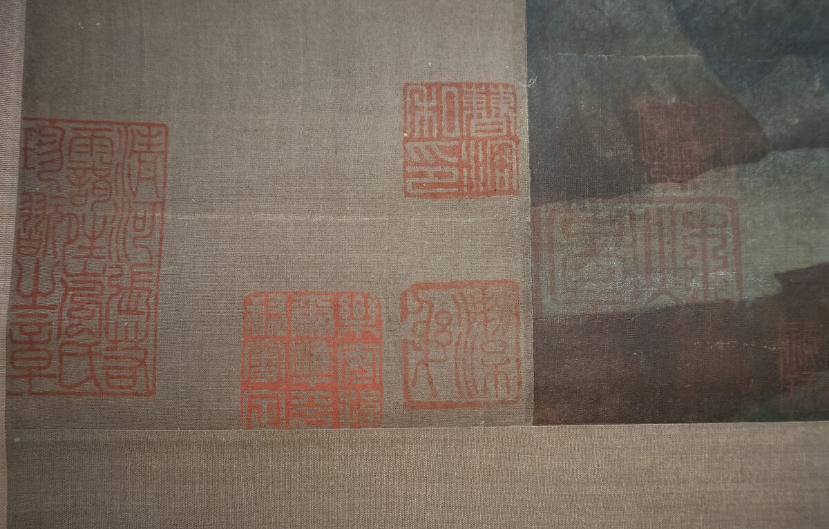 Misty Landscape, Unidentified artist, Hanging scroll; ink and color on silk, China