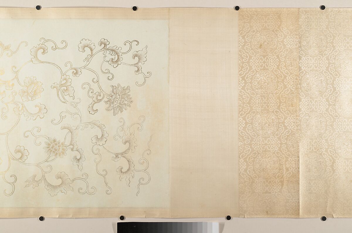 Nine Dragons, Unidentified artist (16th–17th century), fake signature of Chen Rong, active 1235–62, Handscroll; ink and color on silk, China