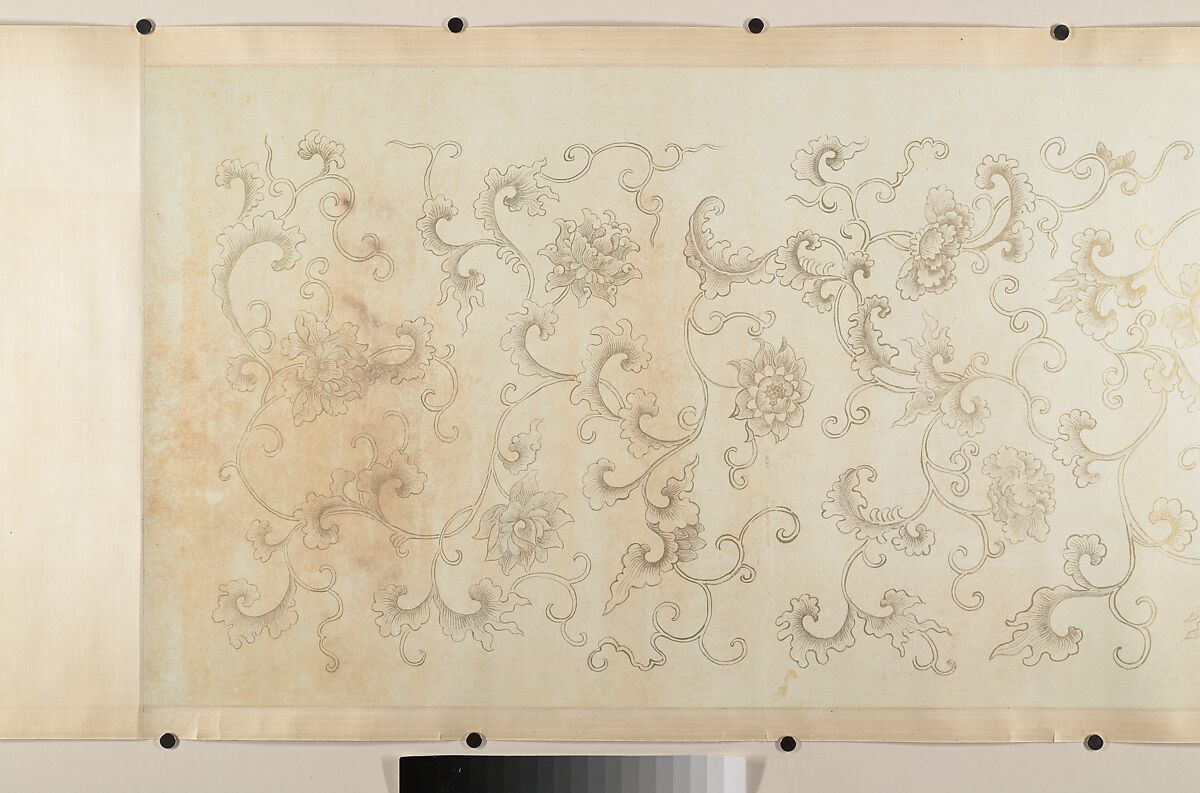 Nine Dragons, Unidentified artist (16th–17th century), fake signature of Chen Rong, active 1235–62, Handscroll; ink and color on silk, China