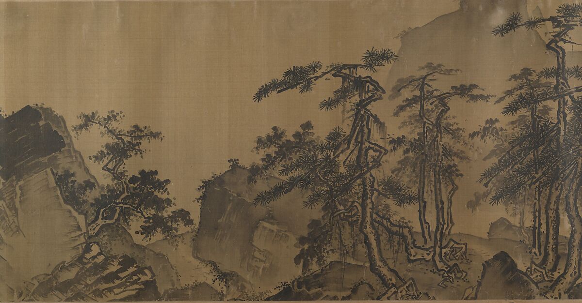 Landscape, Unidentified artist, Handscroll; ink on silk, China