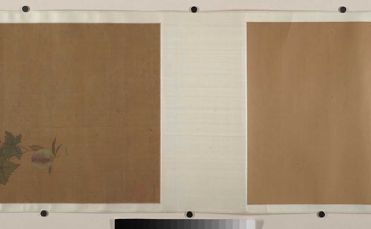 Flowers and Insects, Unidentified artist, Handscroll; ink and color on silk, China