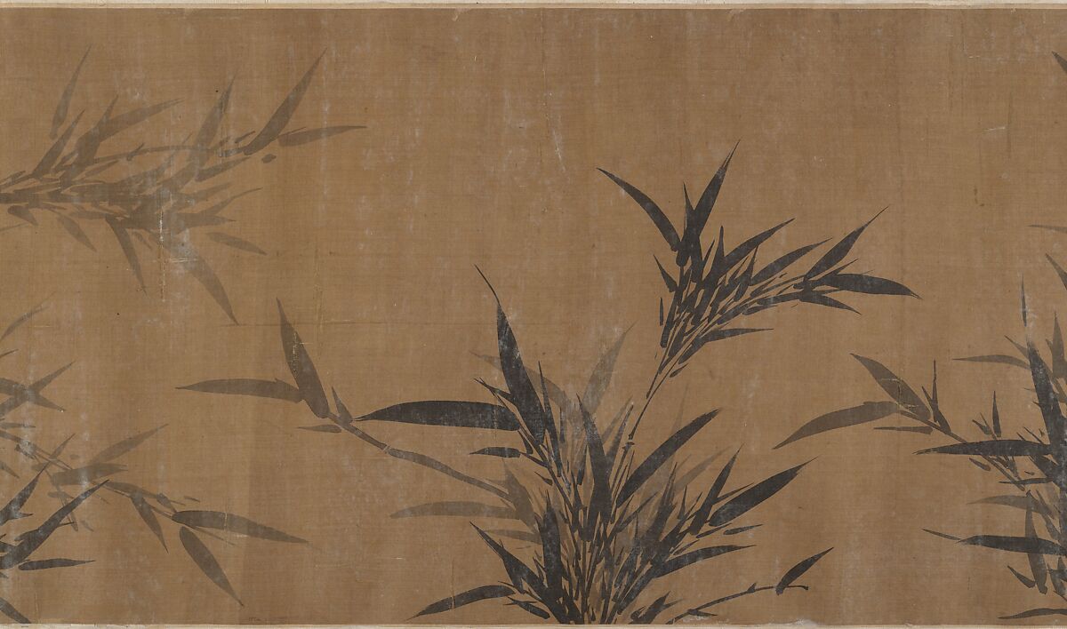 Bamboos, Unidentified artist, Handscroll; ink on silk, China
