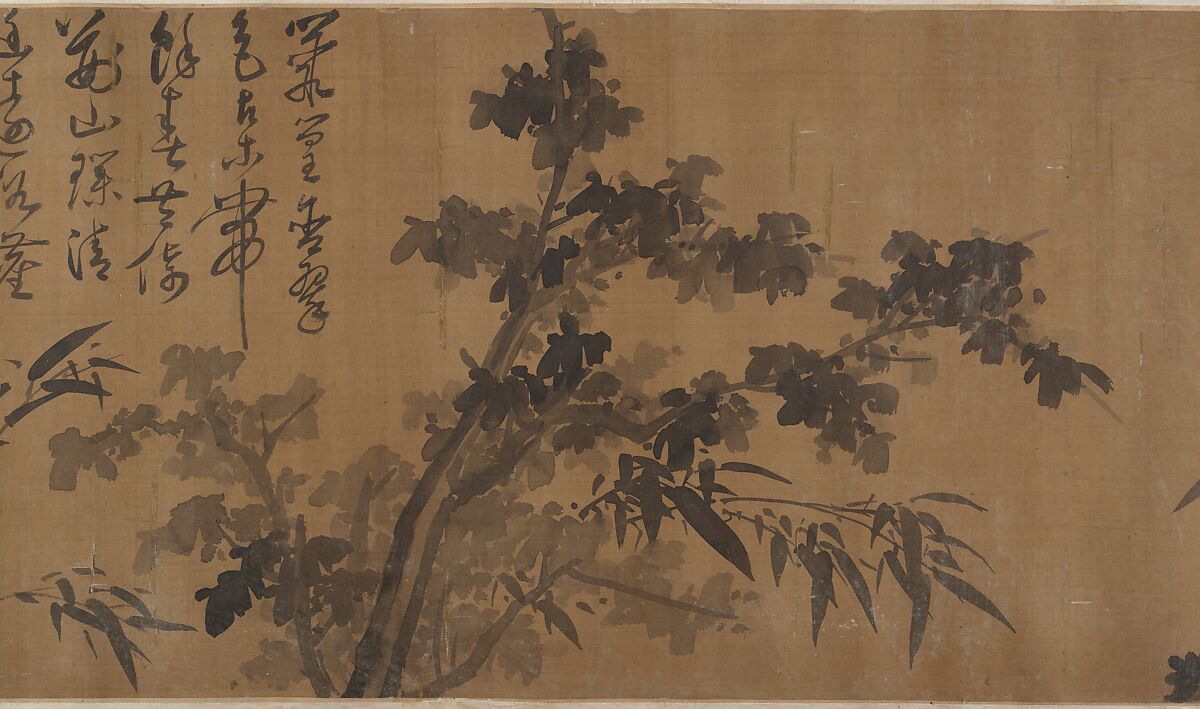 Bamboos, Unidentified artist, Handscroll; ink on silk, China