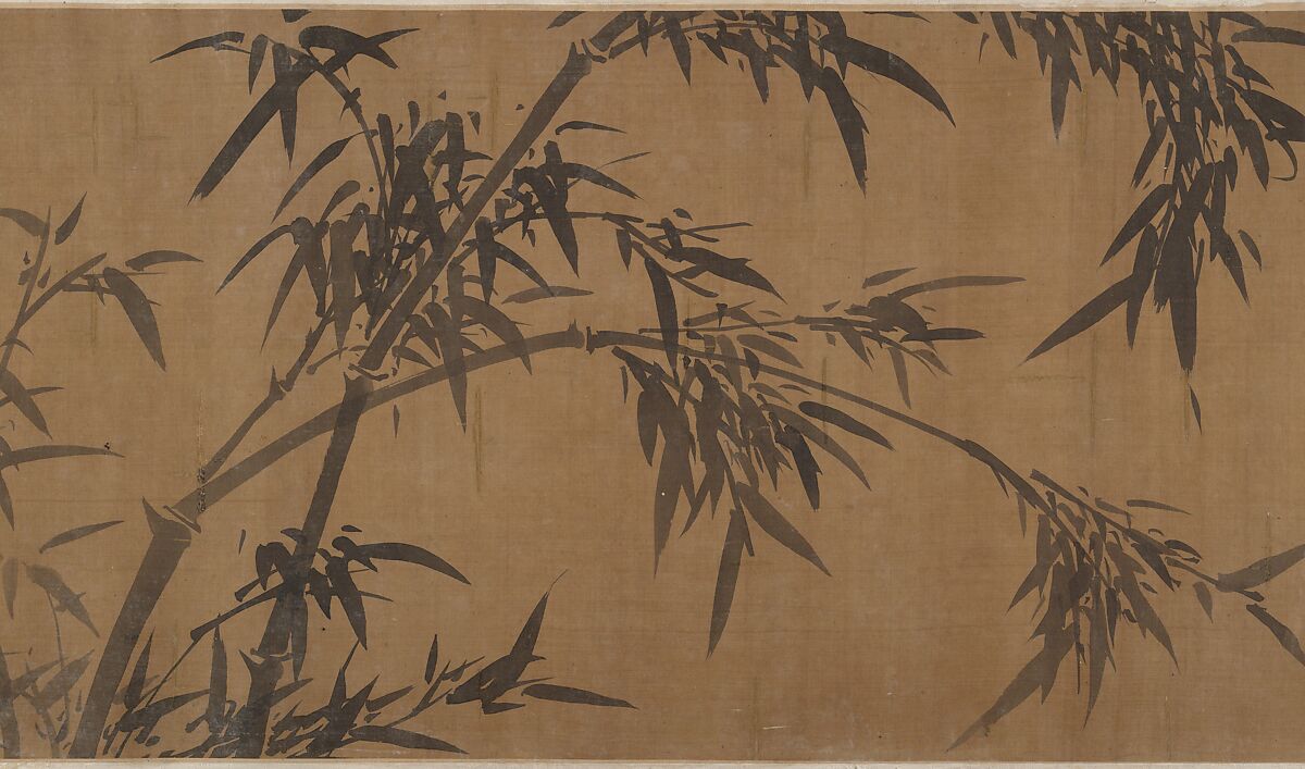 Bamboos, Unidentified artist, Handscroll; ink on silk, China
