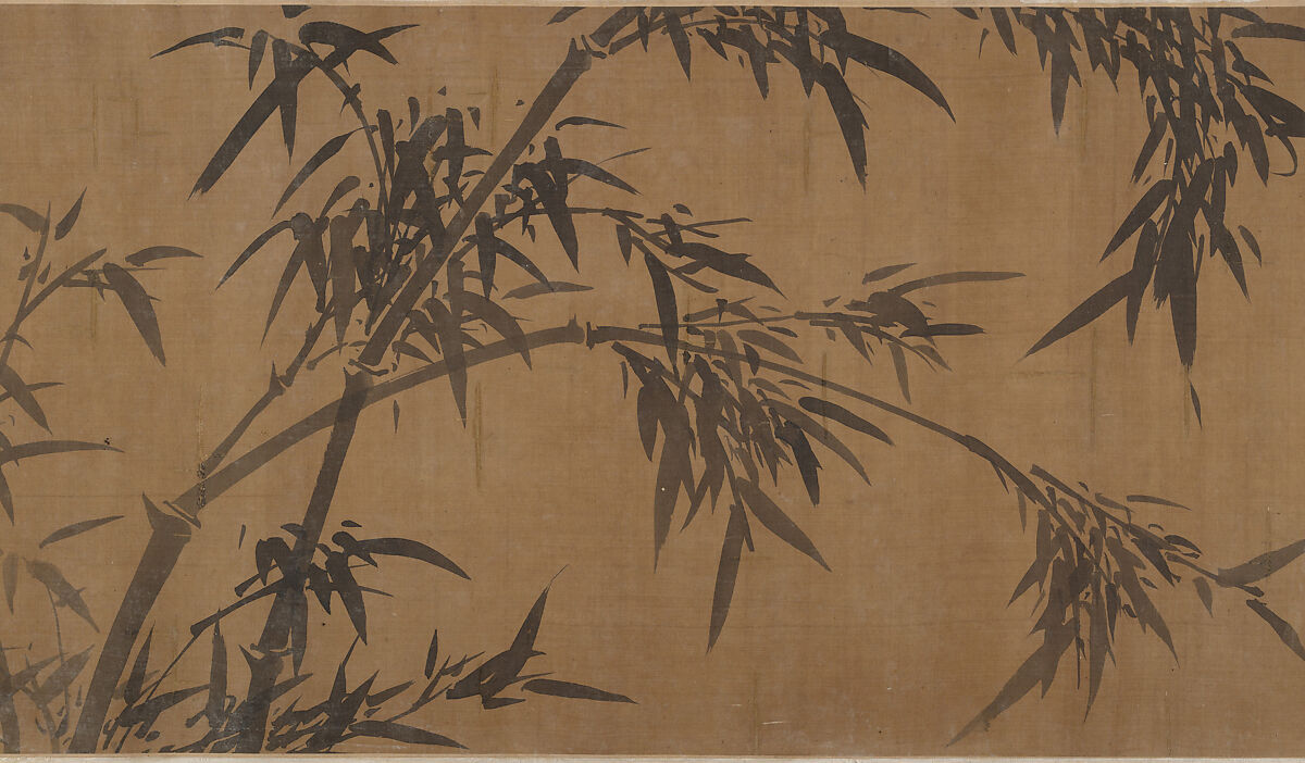 Bamboos, Unidentified artist, Handscroll; ink on silk, China 