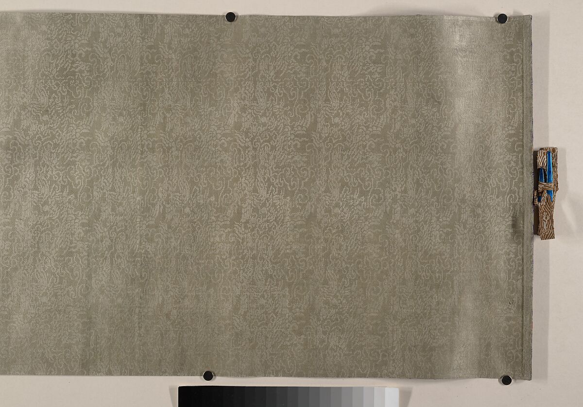 Pavilion with Figures, Unidentified artist Chinese, 10th century (?), Handscroll; ink and color on silk, China