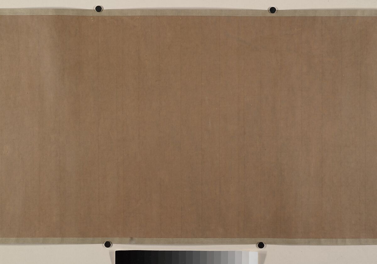 Pavilion with Figures, Unidentified artist Chinese, 10th century (?), Handscroll; ink and color on silk, China