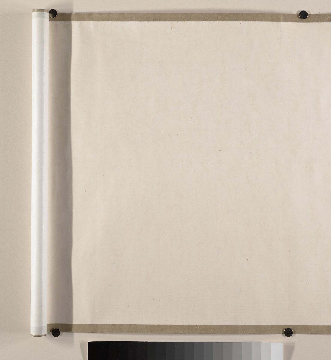 Pavilion with Figures, Unidentified artist Chinese, 10th century (?), Handscroll; ink and color on silk, China