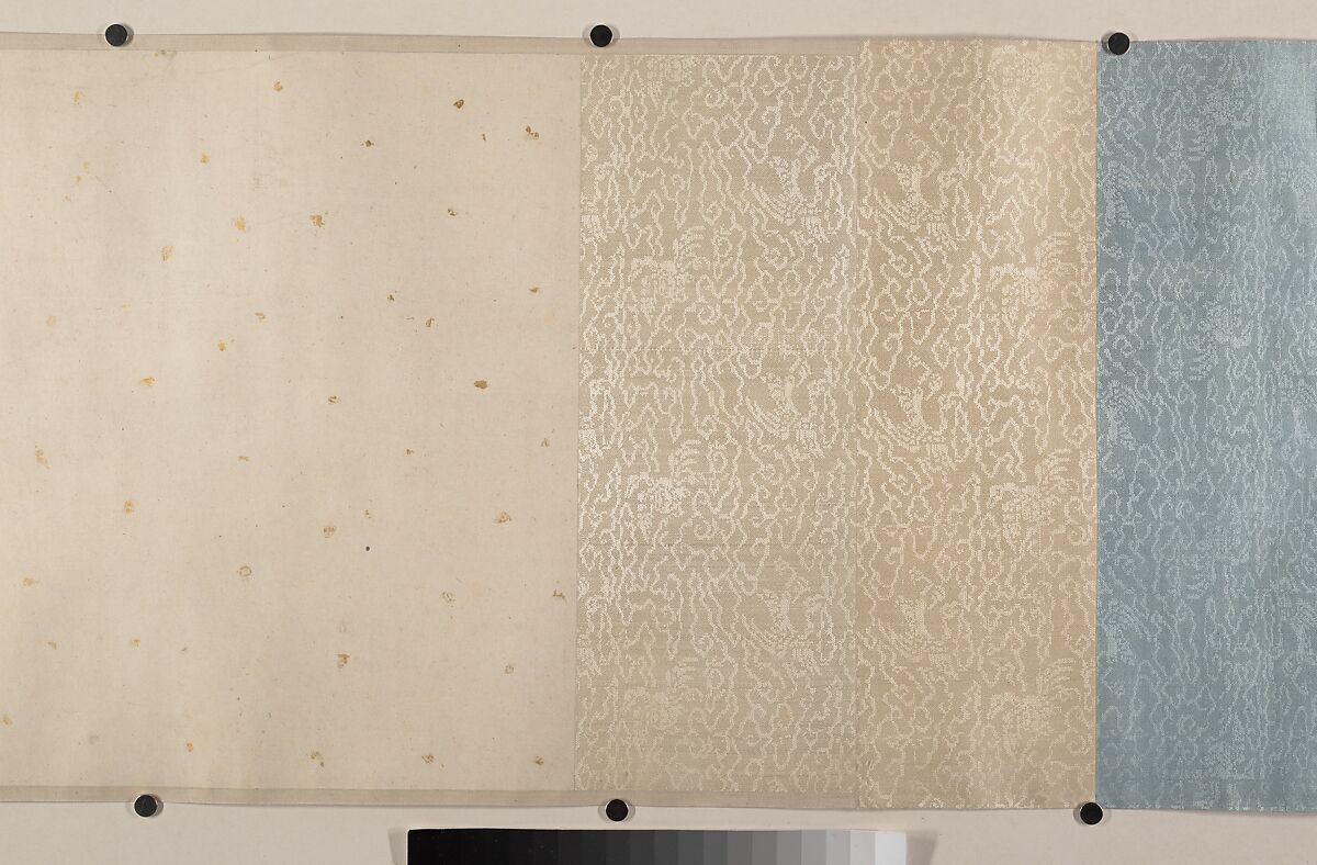 Chinese bulbuls on flowering crab apple, Unidentified artist, Handscroll; ink on paper, China