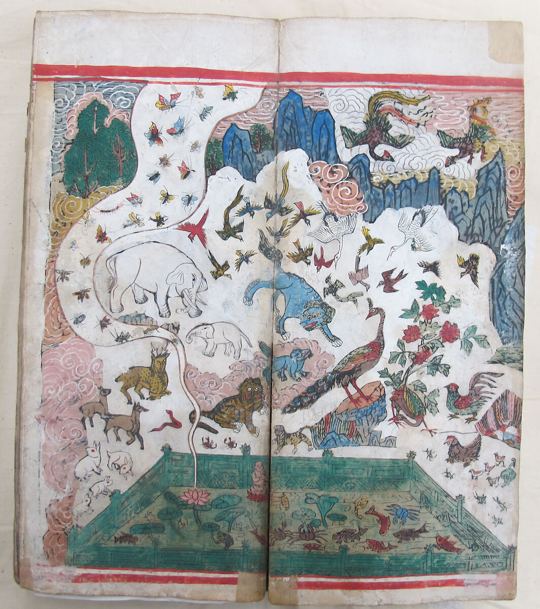 The Diamond Sutra, Unidentified artist, Woodblock printed book with handwritten and hand-painted sections, China