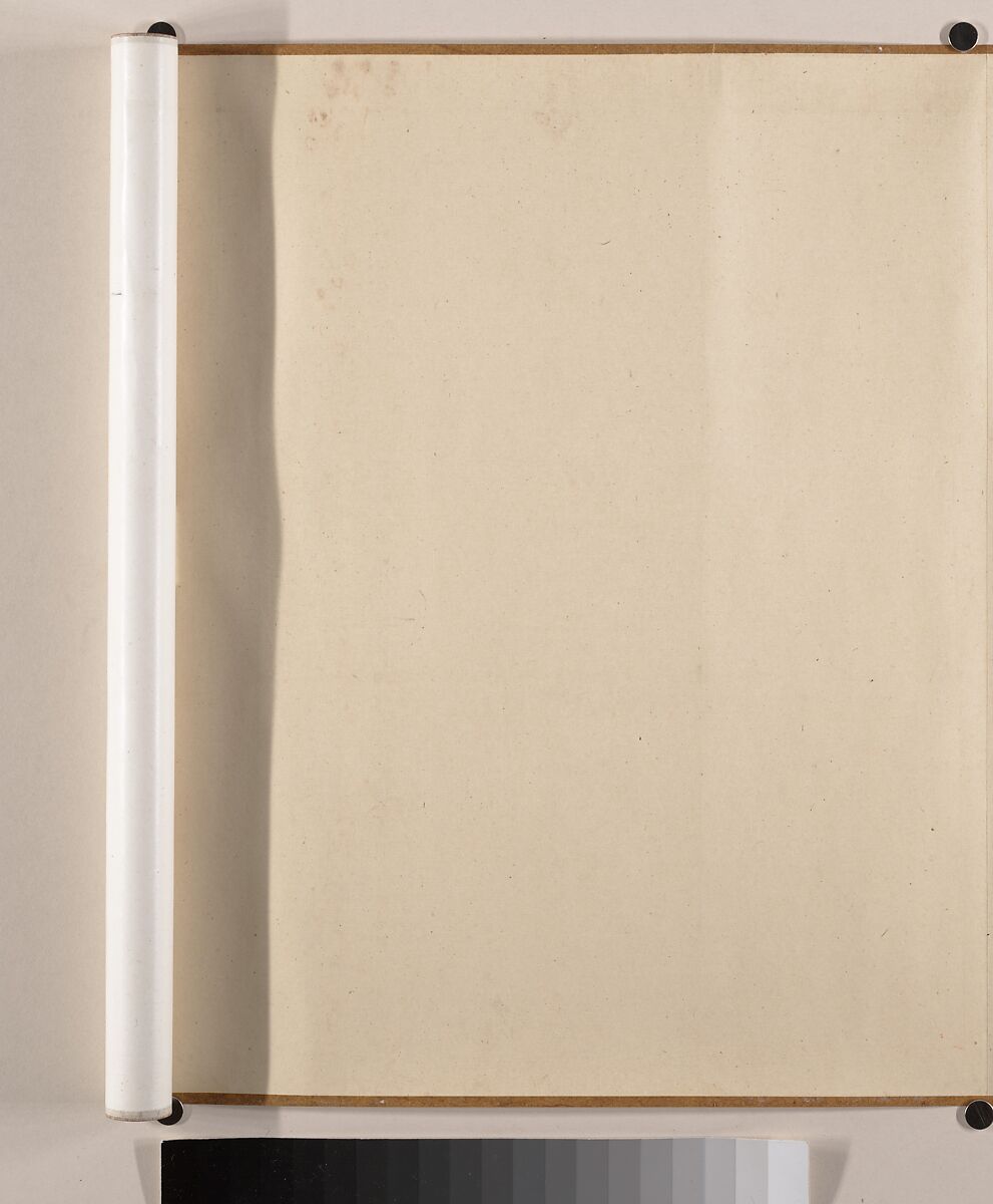 River Landscape in Autumn, Attributed to Luo Mu (Chinese, 1622–1706), Handscroll; ink on paper, China