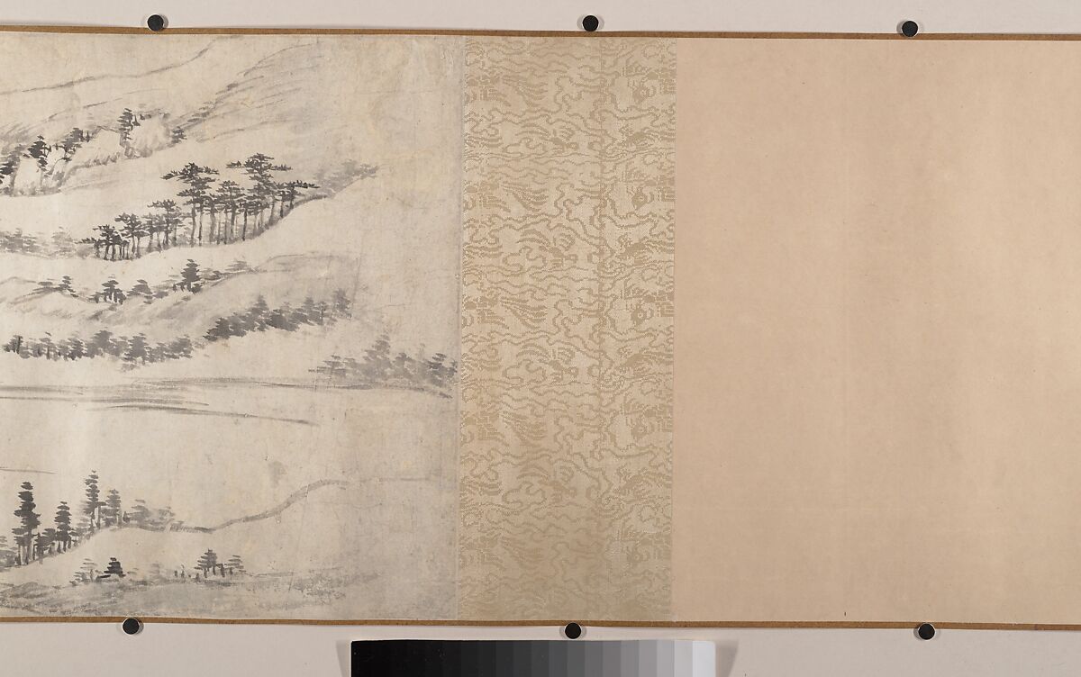 River Landscape in Autumn, Attributed to Luo Mu (Chinese, 1622–1706), Handscroll; ink on paper, China