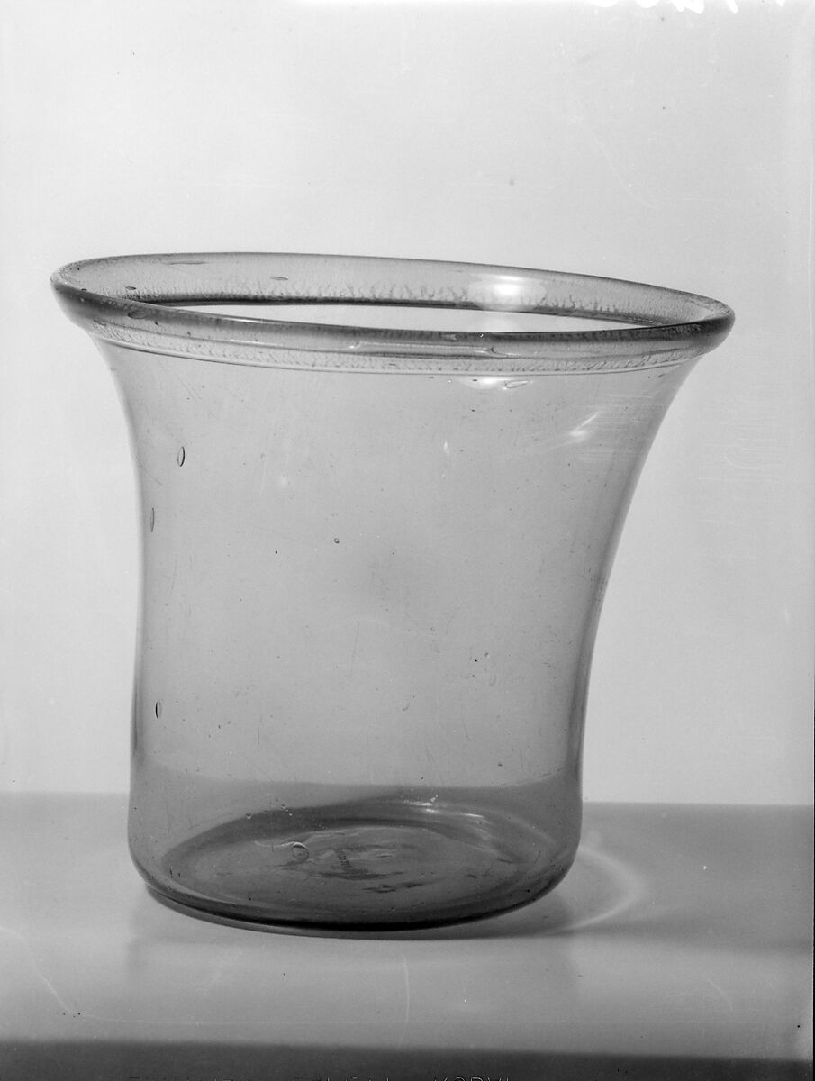 Milk Bowl, Free-blown glass 