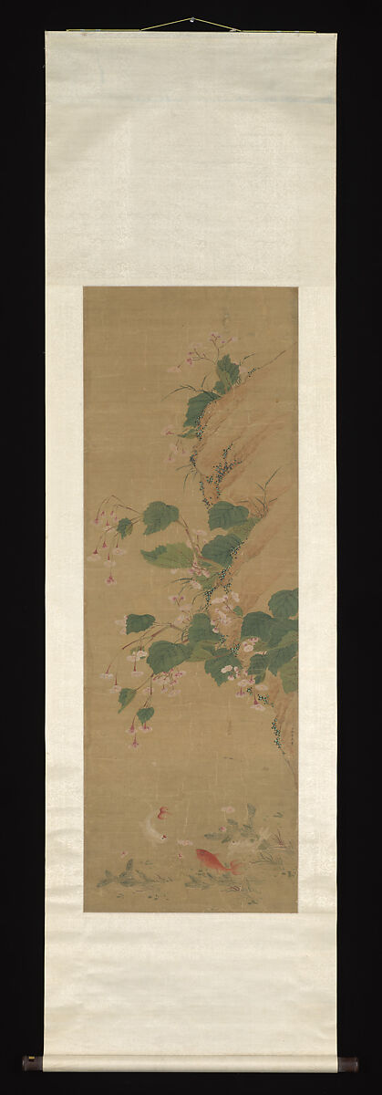 Flowering Branches, Yu Xing (Chinese), Hanging scroll; ink and color on silk, China