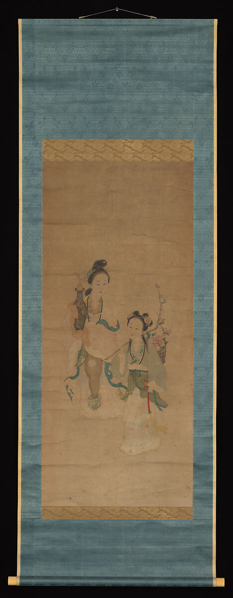 Two Ladies, Unidentified artist Chinese, 18th century, Hanging scroll; ink and color on paper, China