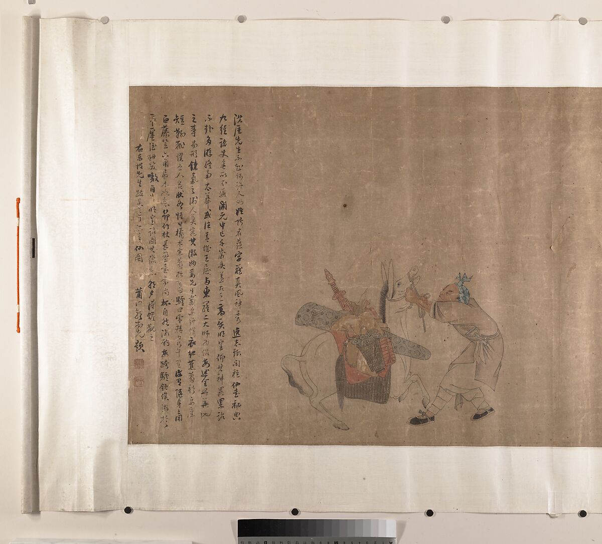 Figure Painting, Shen Zhenlin, Handscroll; ink and color on paper, China