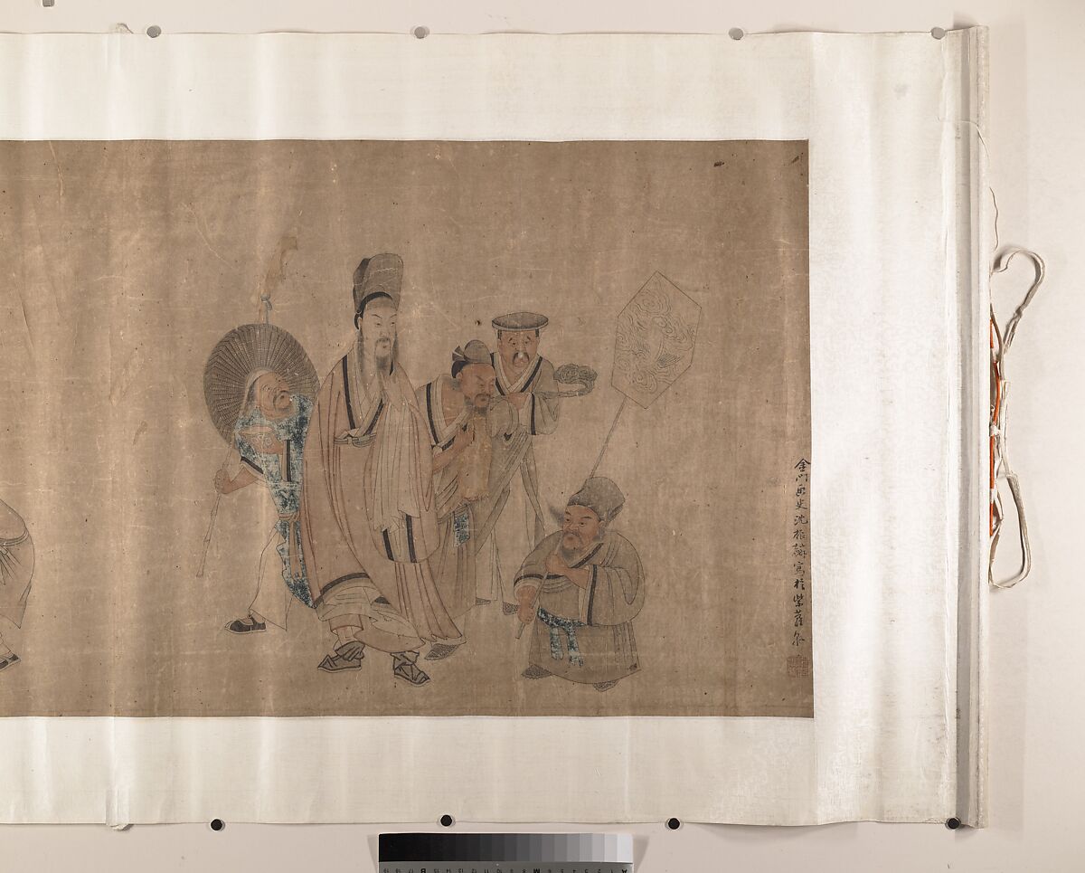 Figure Painting, Shen Zhenlin, Handscroll; ink and color on paper, China
