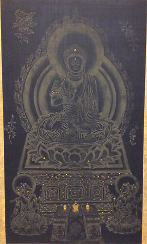 Buddha Seated on Lotus Throne