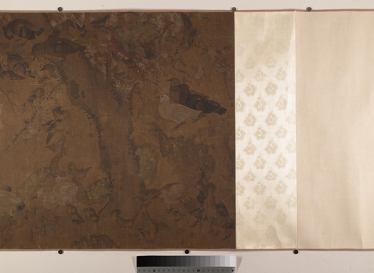 The Hundred Birds, Unidentified artist, Handscroll; color on silk, China
