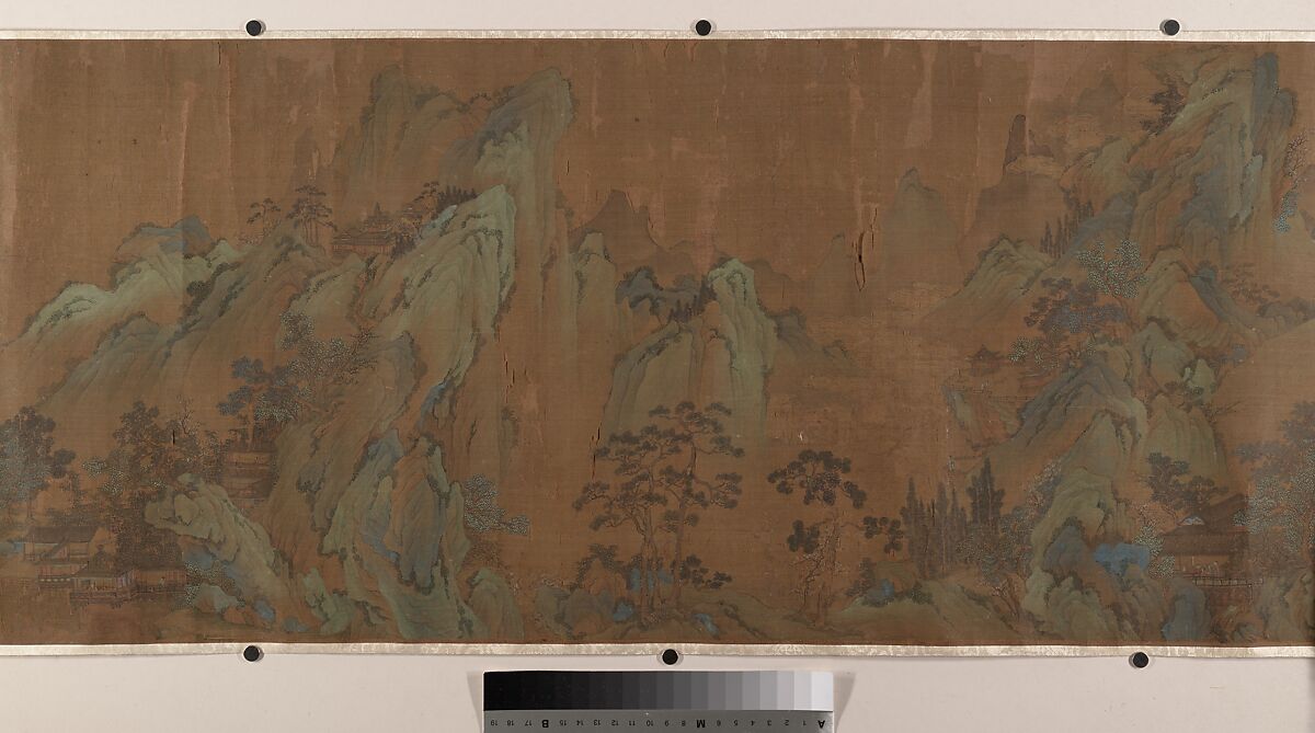 Landscape, Unidentified artist, Handscroll; ink and color on silk, China