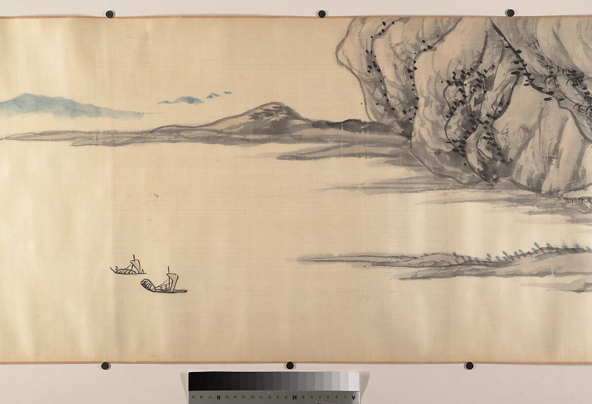 Landscape, Zhang Cining (Chinese, 1743–1818), Handscroll; ink and color on silk, China