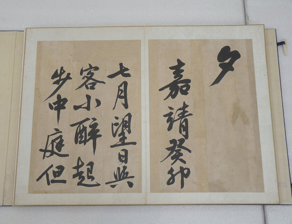 Poem on Strolling in the Moonlight, Wen Zhengming (Chinese, 1470–1559), Album of thirty-two pages; ink on paper, China