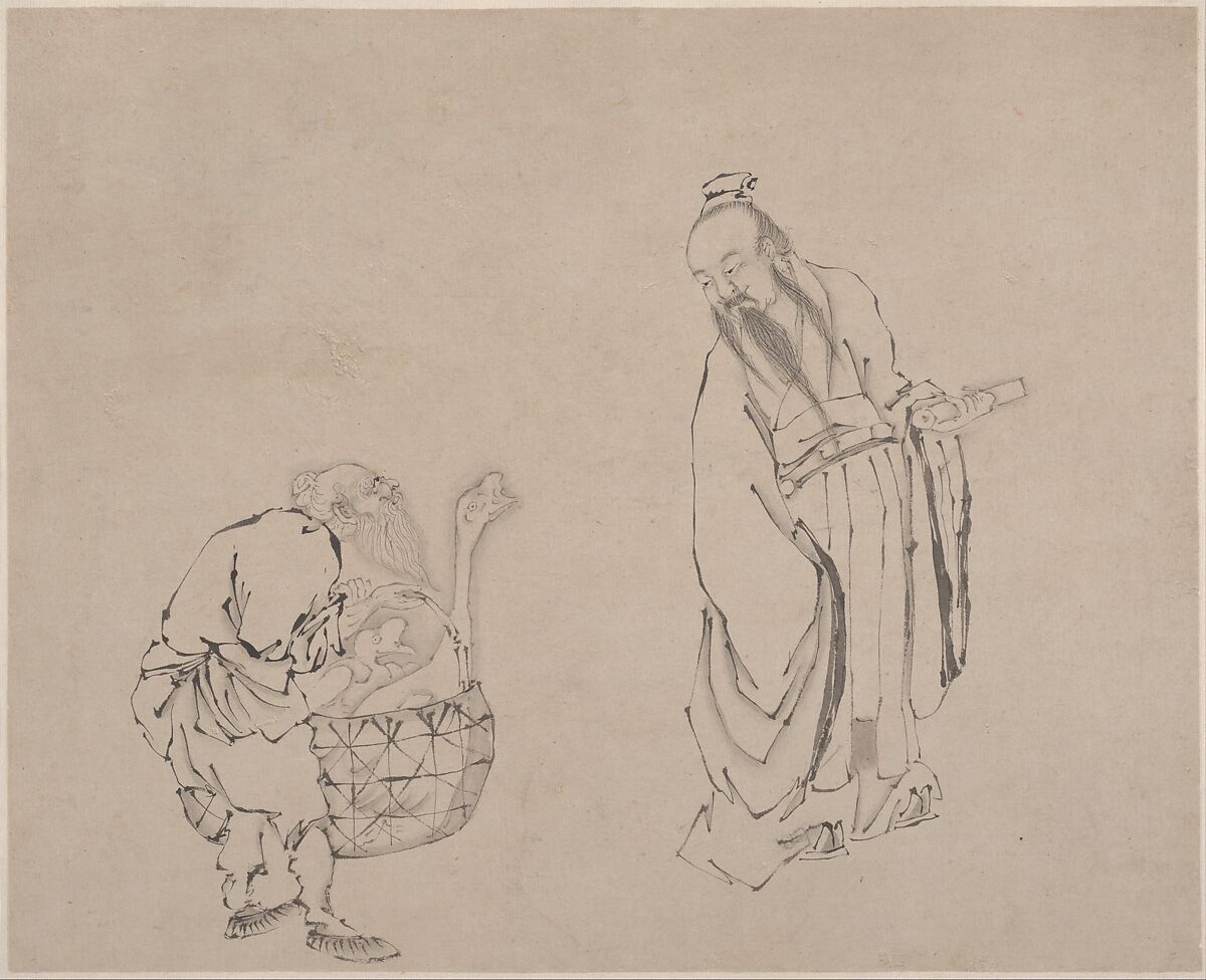 Painting, Unidentified artist, Leaf from an album; ink on paper, China 