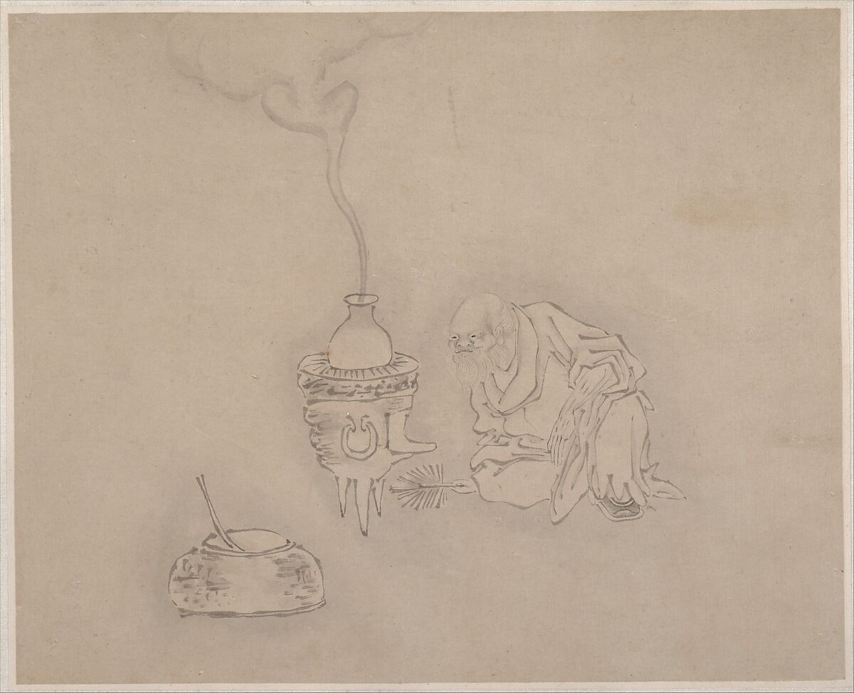 Painting, Unidentified artist, Leaf from an album; ink on paper, China 