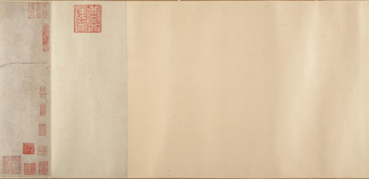 River Scene in Winter, Unidentified artist, Handscroll; ink on paper, China