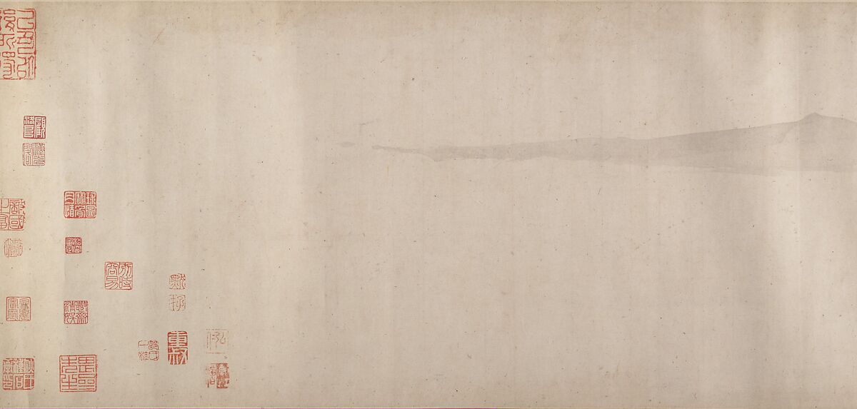 River Scene in Winter, Unidentified artist, Handscroll; ink on paper, China