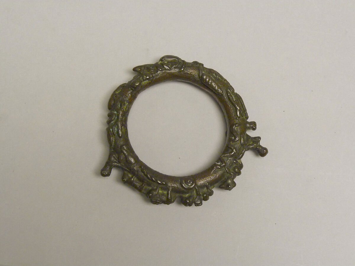 Large Ring with Figural Decoration, Bronze, Vietnam (North, Highlands)