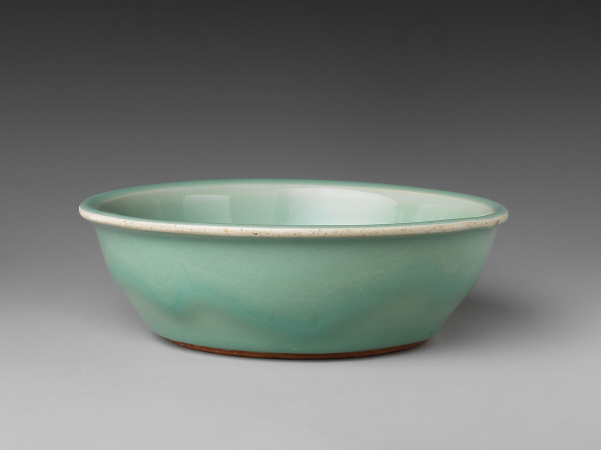 Dish with relief decoration of fish, Stoneware with celadon glaze and biscuit relief (Longquan ware), China