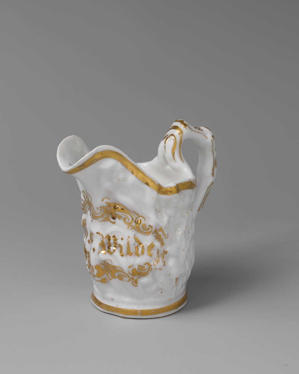 Miniature pitcher, Charles Cartlidge and Company (1848–1856), Porcelain, American
