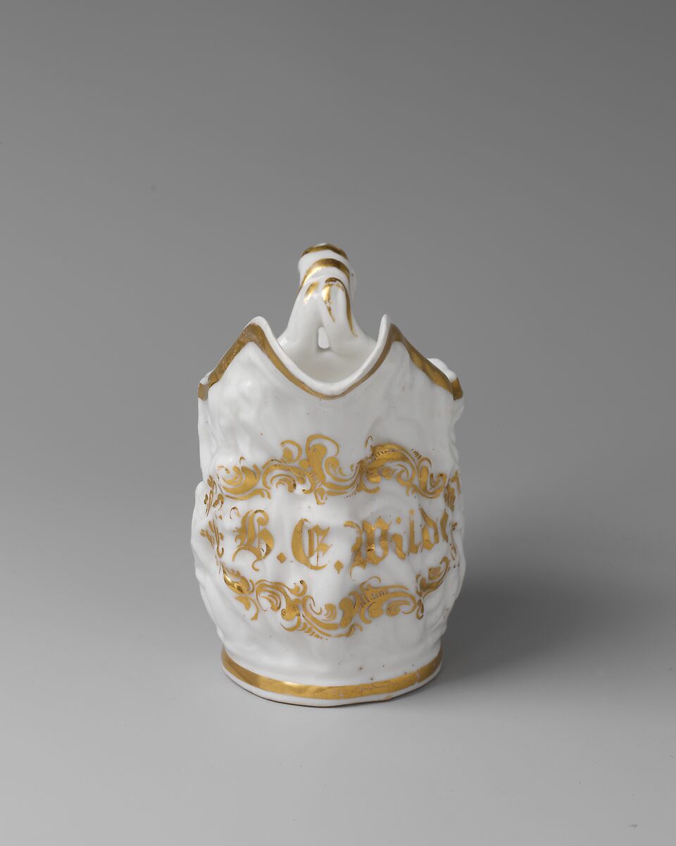 Miniature pitcher, Charles Cartlidge and Company (1848–1856), Porcelain, American