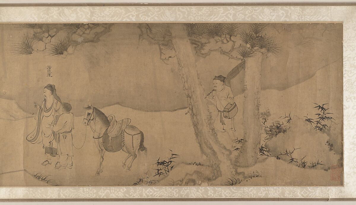 White Lotus Society, Unidentified artist  , 15th century, Handscroll; ink on paper, China