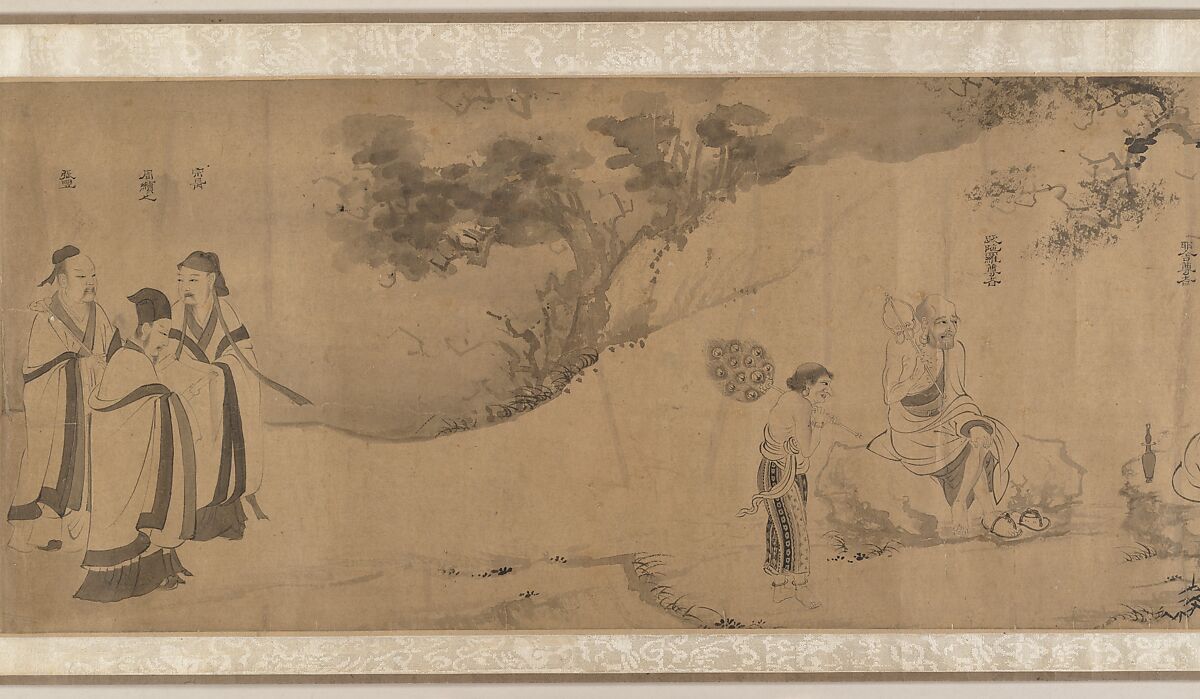 White Lotus Society, Unidentified artist  , 15th century, Handscroll; ink on paper, China