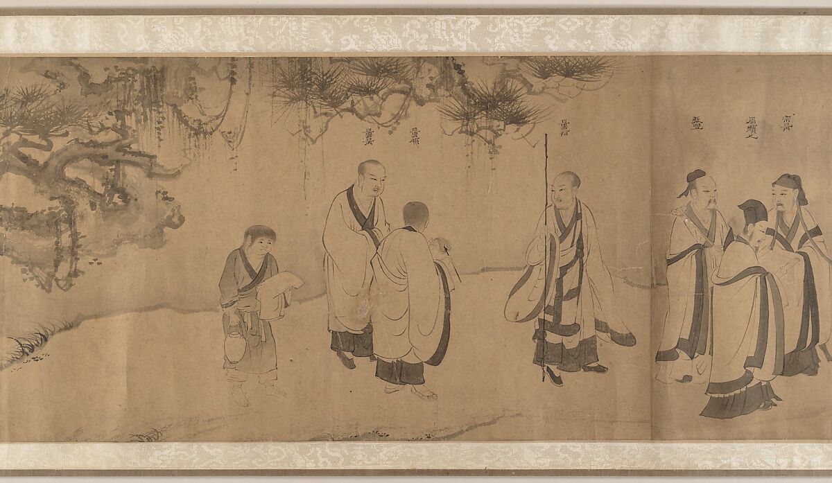 White Lotus Society, Unidentified artist  , 15th century, Handscroll; ink on paper, China