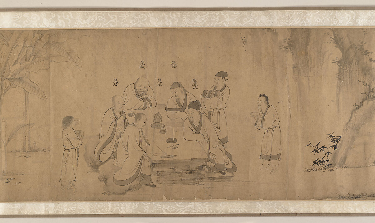 White Lotus Society, Unidentified artist  , 15th century, Handscroll; ink on paper, China 