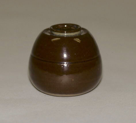 Tea Jar, Clay covered with glaze; right-handed itogiri (Takatori ware), Japan 