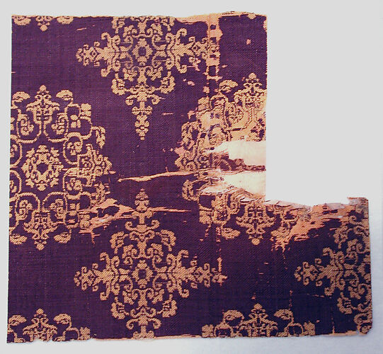 Textile with floral medallions