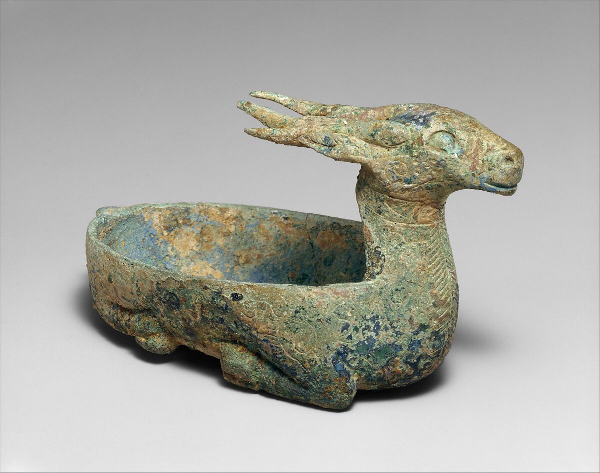 Mat Weight in the Shape of a Doe, Bronze, China 